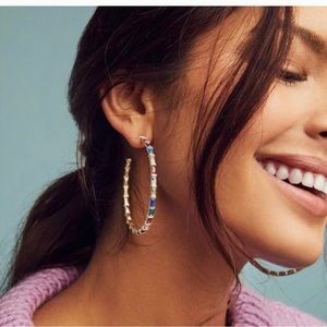 Kendra Scott Thora Crystal Hoop Earrings